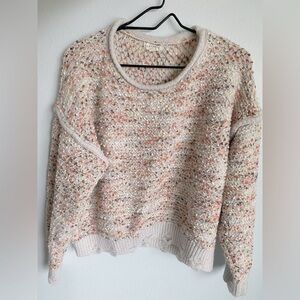 ☘️Promesa bubble knit, distressed sweater, size large